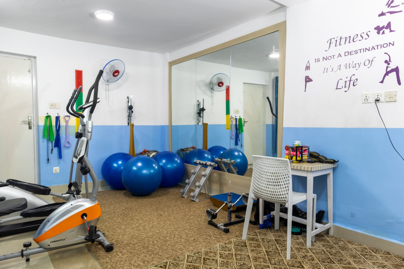Manual therapy session at a Thamel physiotherapy clinic